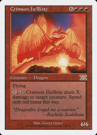 Crimson Hellkite [Classic Sixth Edition] | North Game Den