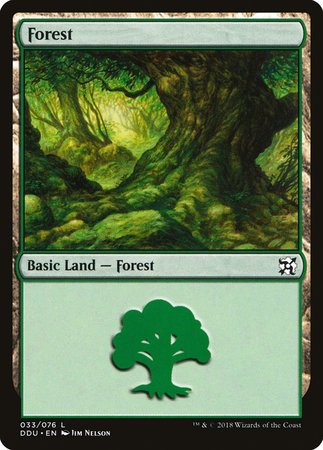 Forest (33) [Duel Decks: Elves vs. Inventors] | North Game Den