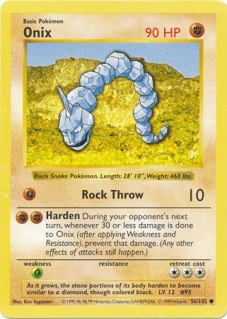 Onix (56/102) [Base Set Shadowless Unlimited] | North Game Den