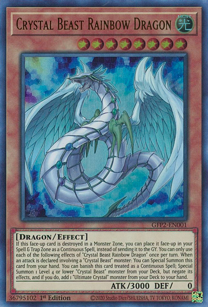 Crystal Beast Rainbow Dragon [GFP2-EN001] Ultra Rare | North Game Den