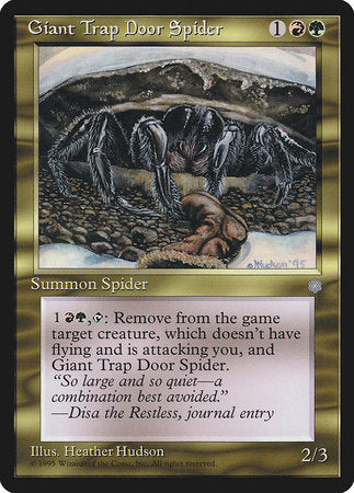 Giant Trap Door Spider [Ice Age] | North Game Den