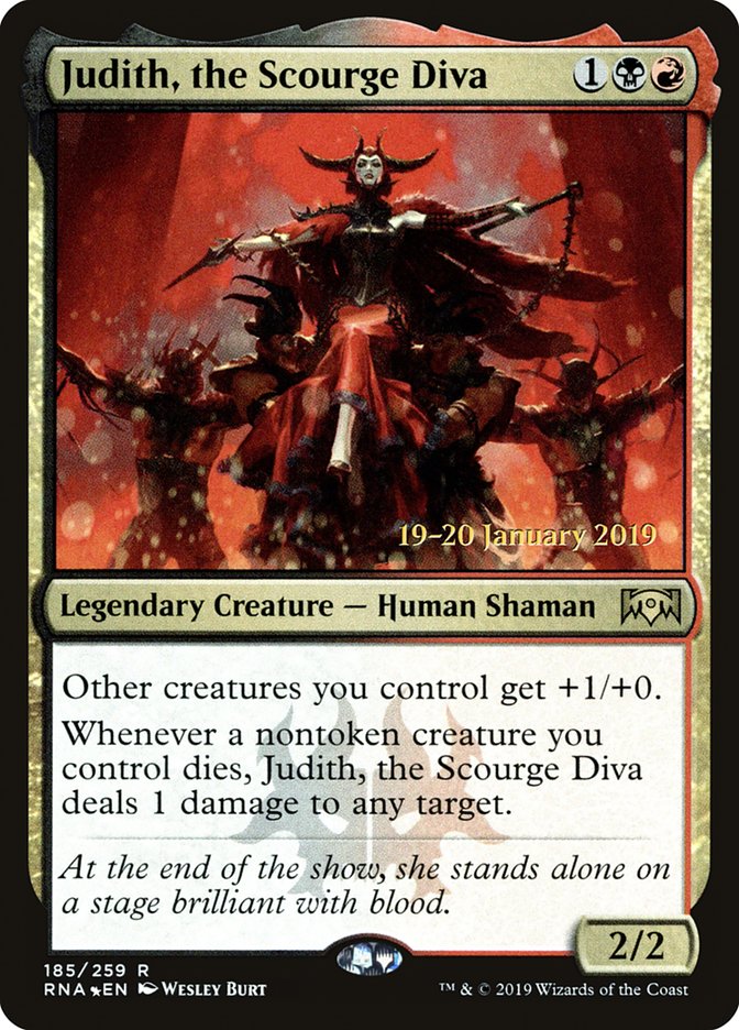 Judith, the Scourge Diva [Ravnica Allegiance Prerelease Promos] | North Game Den