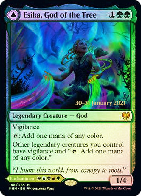 Esika, God of the Tree // The Prismatic Bridge  [Kaldheim Prerelease Promos] | North Game Den