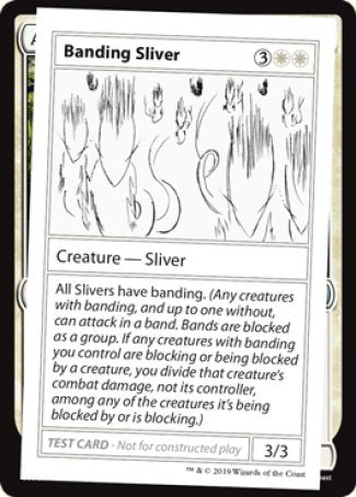 Banding Sliver (2021 Edition) [Mystery Booster Playtest Cards] | North Game Den