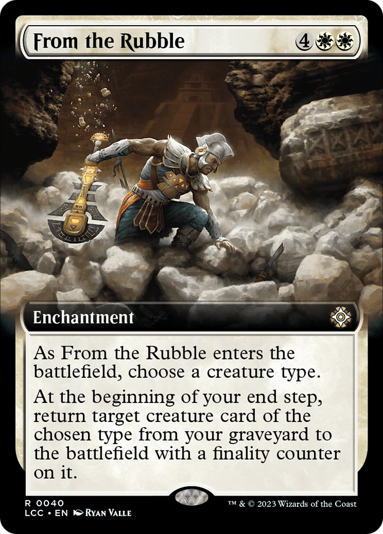 From the Rubble (Extended Art) [The Lost Caverns of Ixalan Commander] | North Game Den