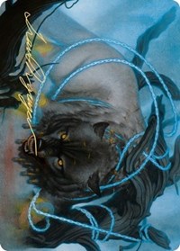 Bind the Monster Art Card (Gold-Stamped Signature) [Kaldheim: Art Series] | North Game Den