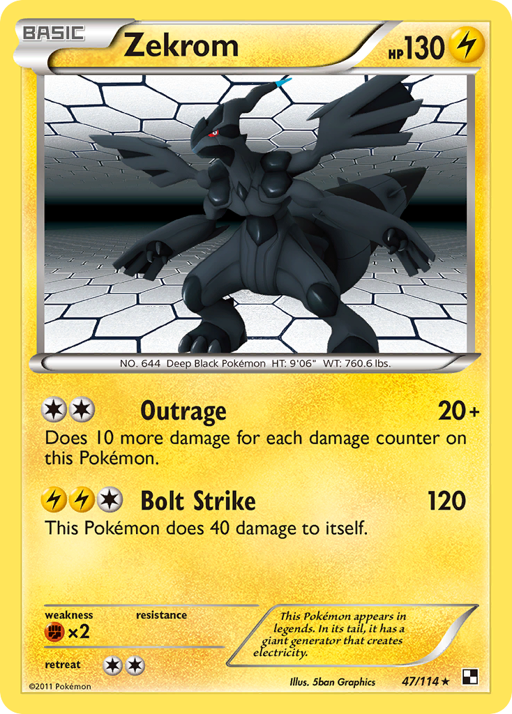 Zekrom (47/114) [Black & White: Base Set] | North Game Den