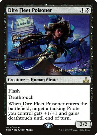 Dire Fleet Poisoner [Rivals of Ixalan Promos] | North Game Den