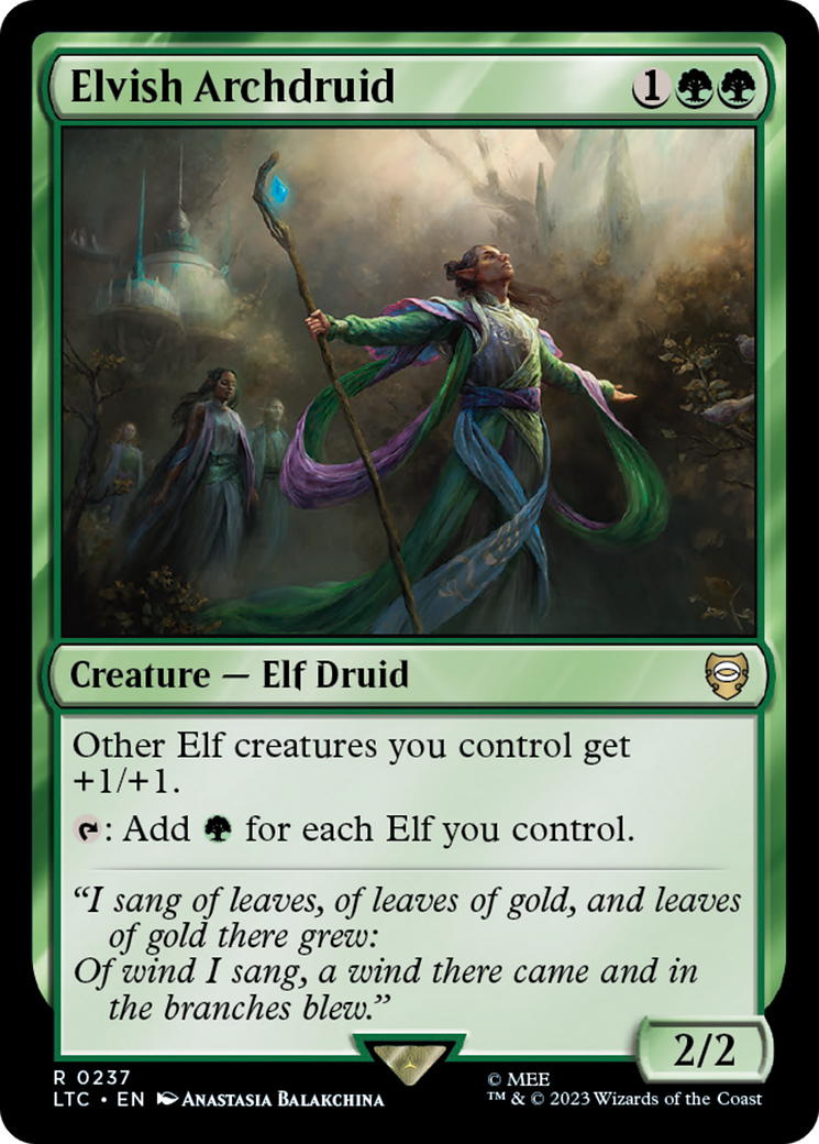 Elvish Archdruid [The Lord of the Rings: Tales of Middle-Earth Commander] | North Game Den