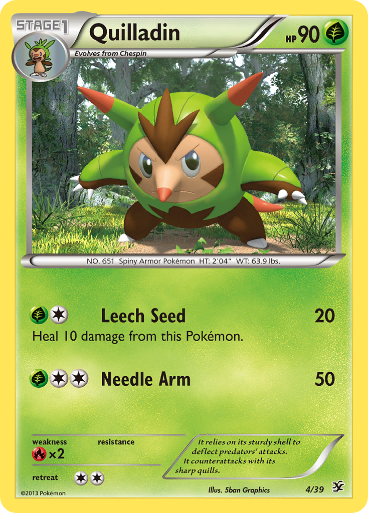 Quilladin (4/39) [XY: Kalos Starter Set] | North Game Den