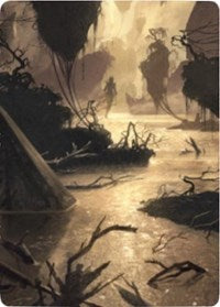 Murkwater Pathway Art Card [Zendikar Rising Art Series] | North Game Den