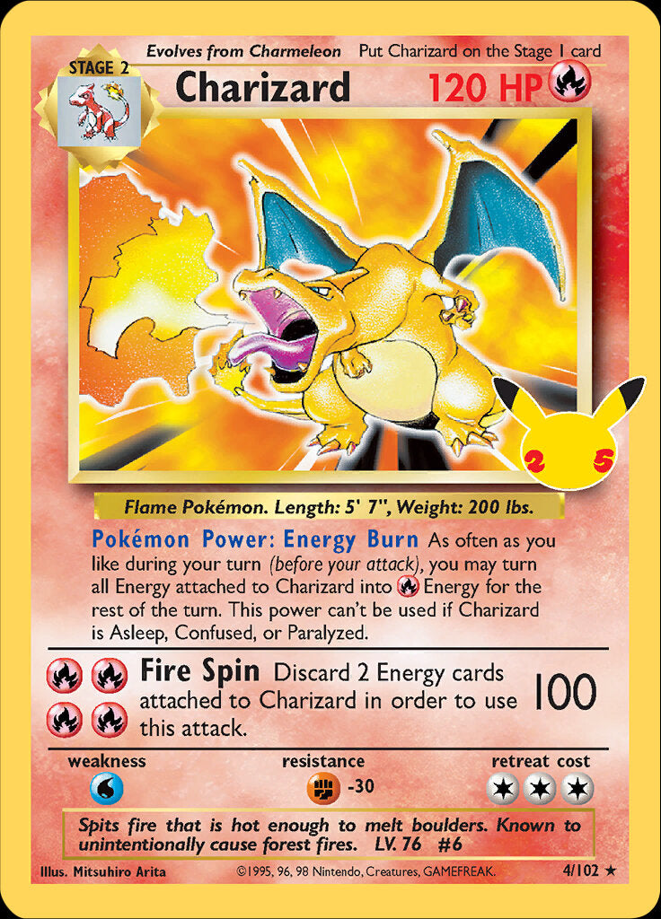 Charizard (4/102) [Celebrations: 25th Anniversary - Classic Collection] | North Game Den