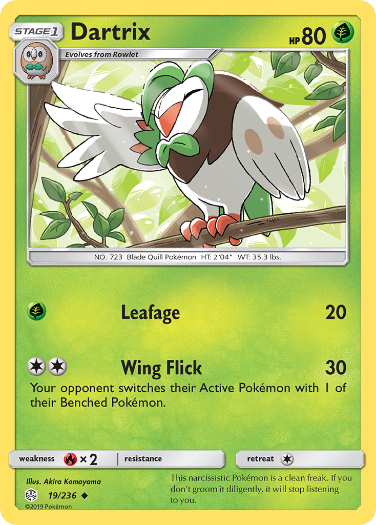 Dartrix (19/236) [Sun & Moon: Cosmic Eclipse] | North Game Den