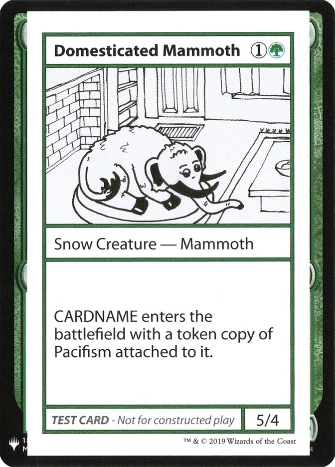 Domesticated Mammoth [Mystery Booster Playtest Cards] | North Game Den