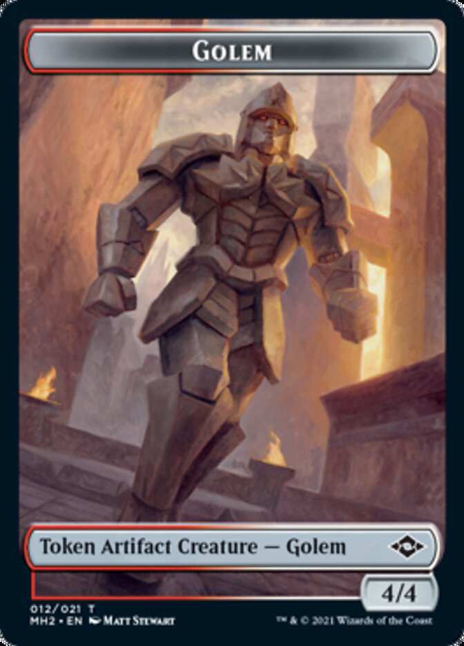 Golem Token // Treasure Token (#21) [Modern Horizons 2 Tokens] | North Game Den