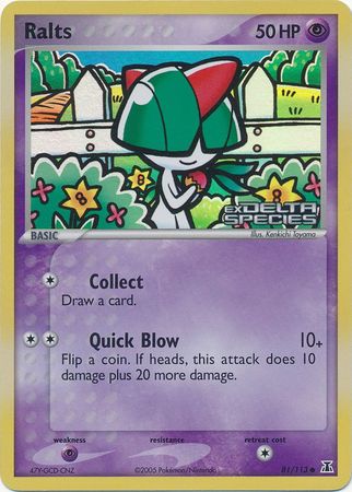 Ralts (81/113) (Stamped) [EX: Delta Species] | North Game Den