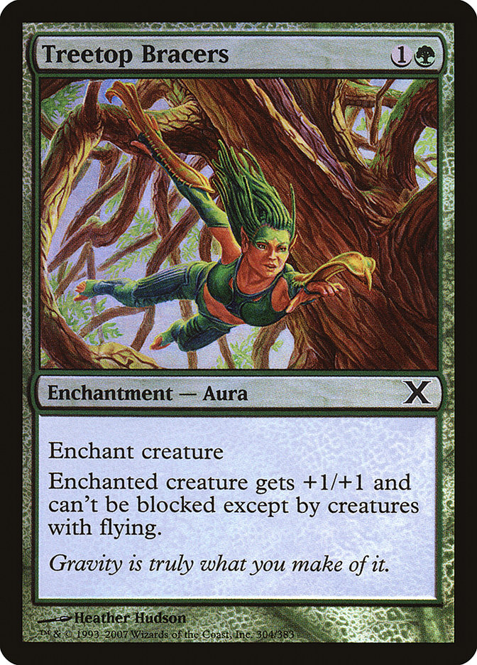 Treetop Bracers (Premium Foil) [Tenth Edition] | North Game Den