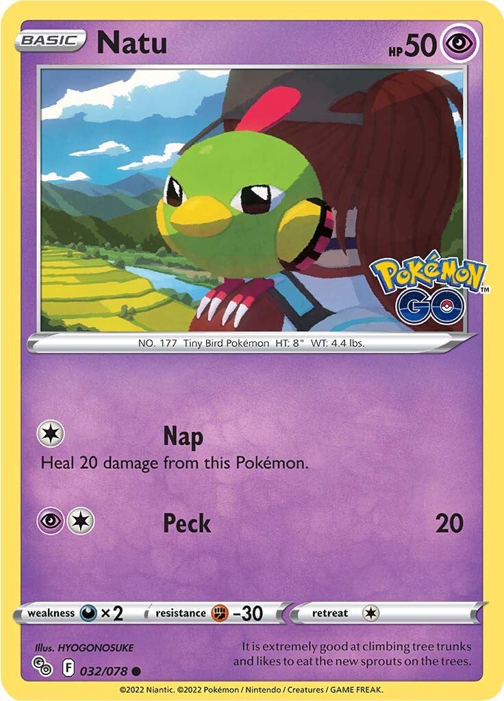 Natu (032/078) [Pokémon GO] | North Game Den