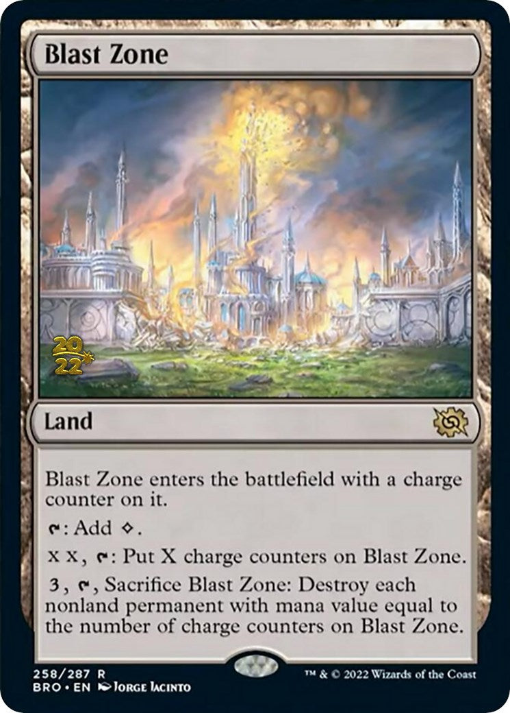 Blast Zone (258) [The Brothers' War: Prerelease Promos] | North Game Den