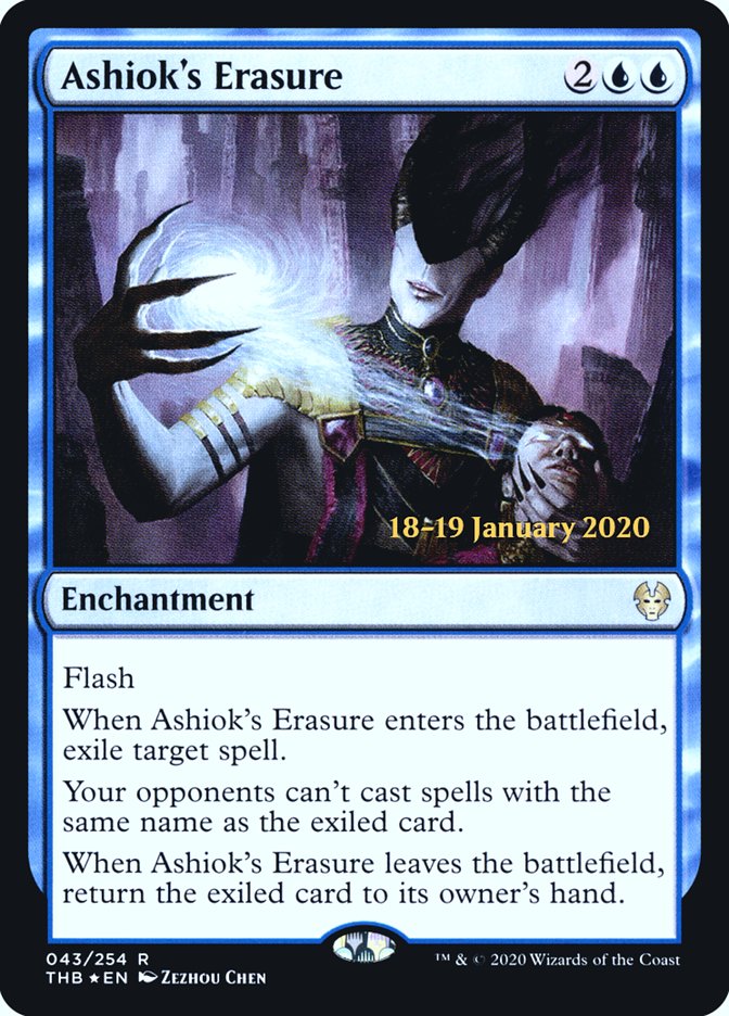 Ashiok's Erasure [Theros Beyond Death Prerelease Promos] | North Game Den