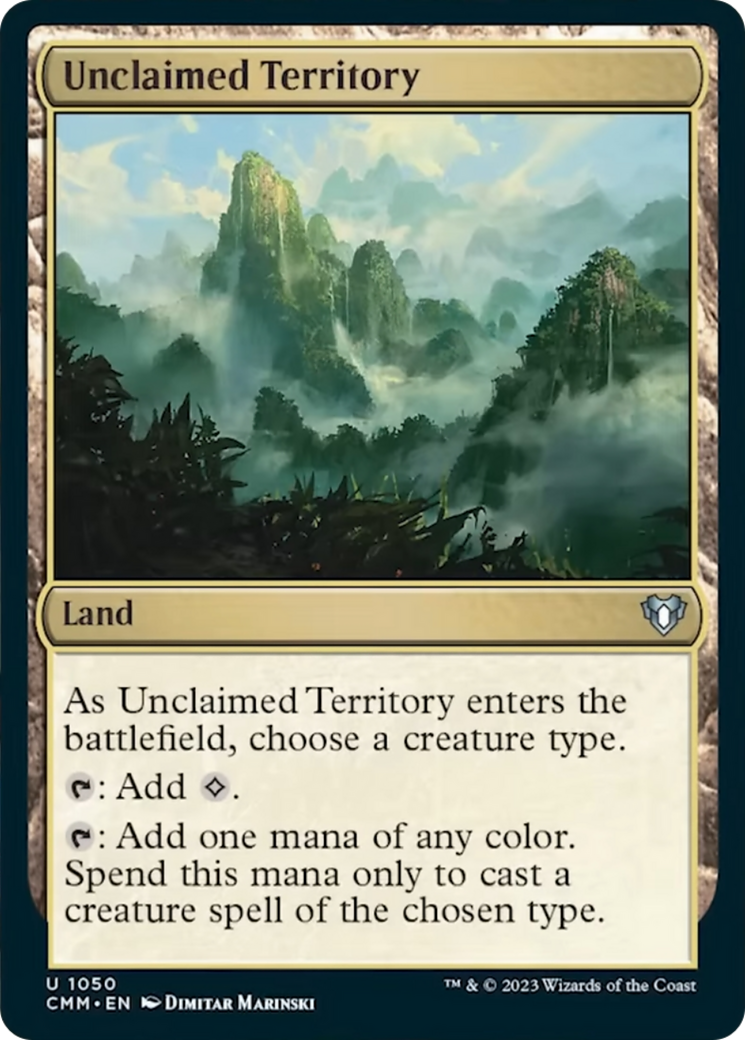 Unclaimed Territory [Commander Masters] | North Game Den
