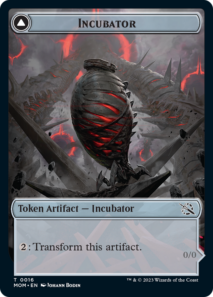 Incubator // Phyrexian (16) Double-Sided Token [March of the Machine Tokens] | North Game Den