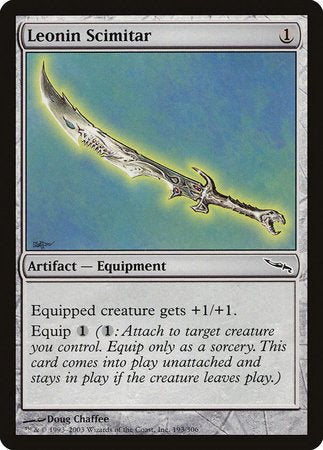 Leonin Scimitar [Mirrodin] | North Game Den