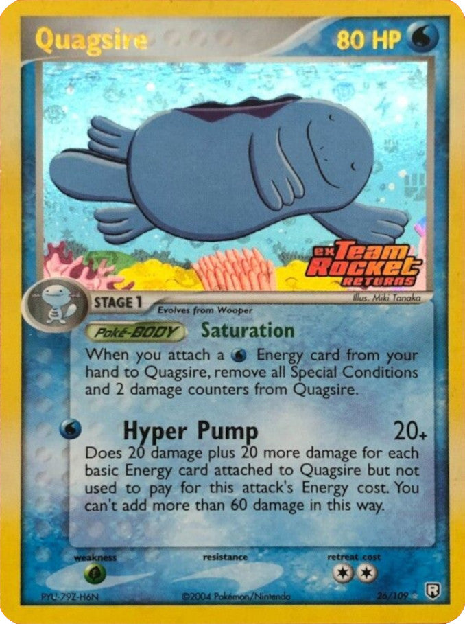 Quagsire (26/109) (Stamped) [EX: Team Rocket Returns] | North Game Den