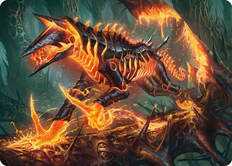 Kuldotha Cackler Art Card [Phyrexia: All Will Be One Art Series] | North Game Den