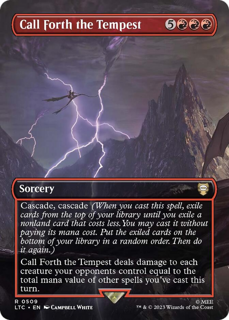 Call Forth the Tempest (Borderless) [The Lord of the Rings: Tales of Middle-Earth Commander] | North Game Den