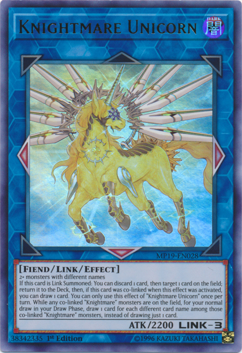 Knightmare Unicorn [MP19-EN028] Ultra Rare | North Game Den