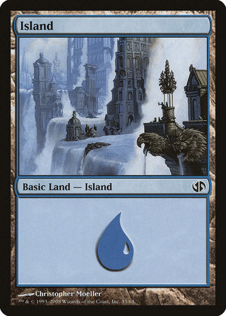 Island (33) [Duel Decks: Jace vs. Chandra] | North Game Den