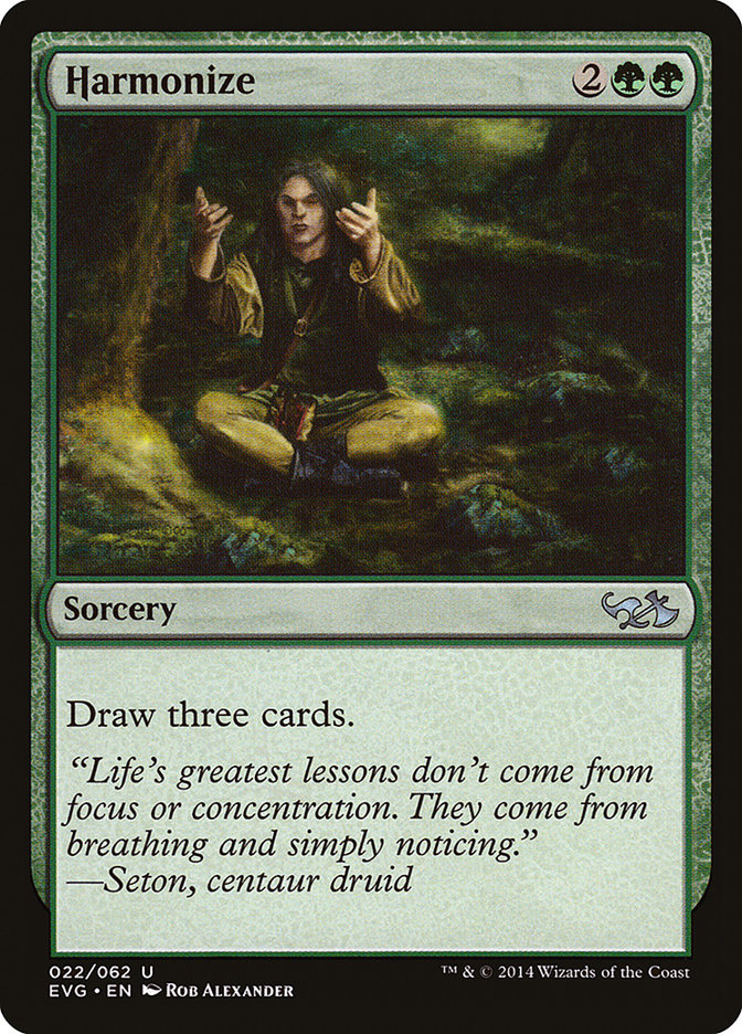 Harmonize (Elves vs. Goblins) [Duel Decks Anthology] | North Game Den
