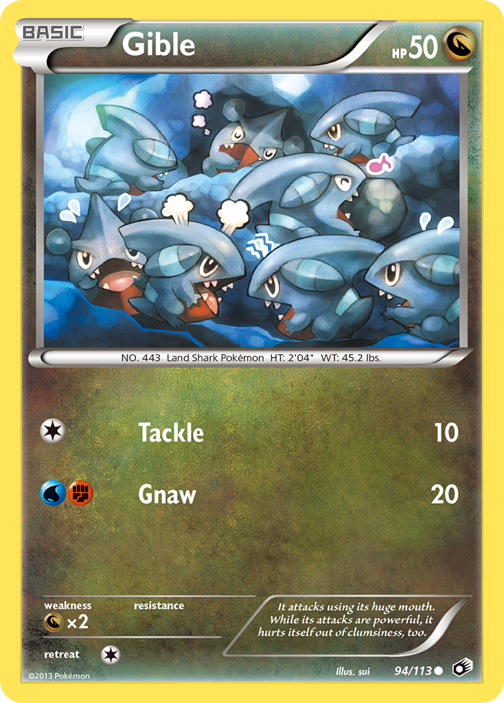 Gible (94/113) [Black & White: Legendary Treasures] | North Game Den