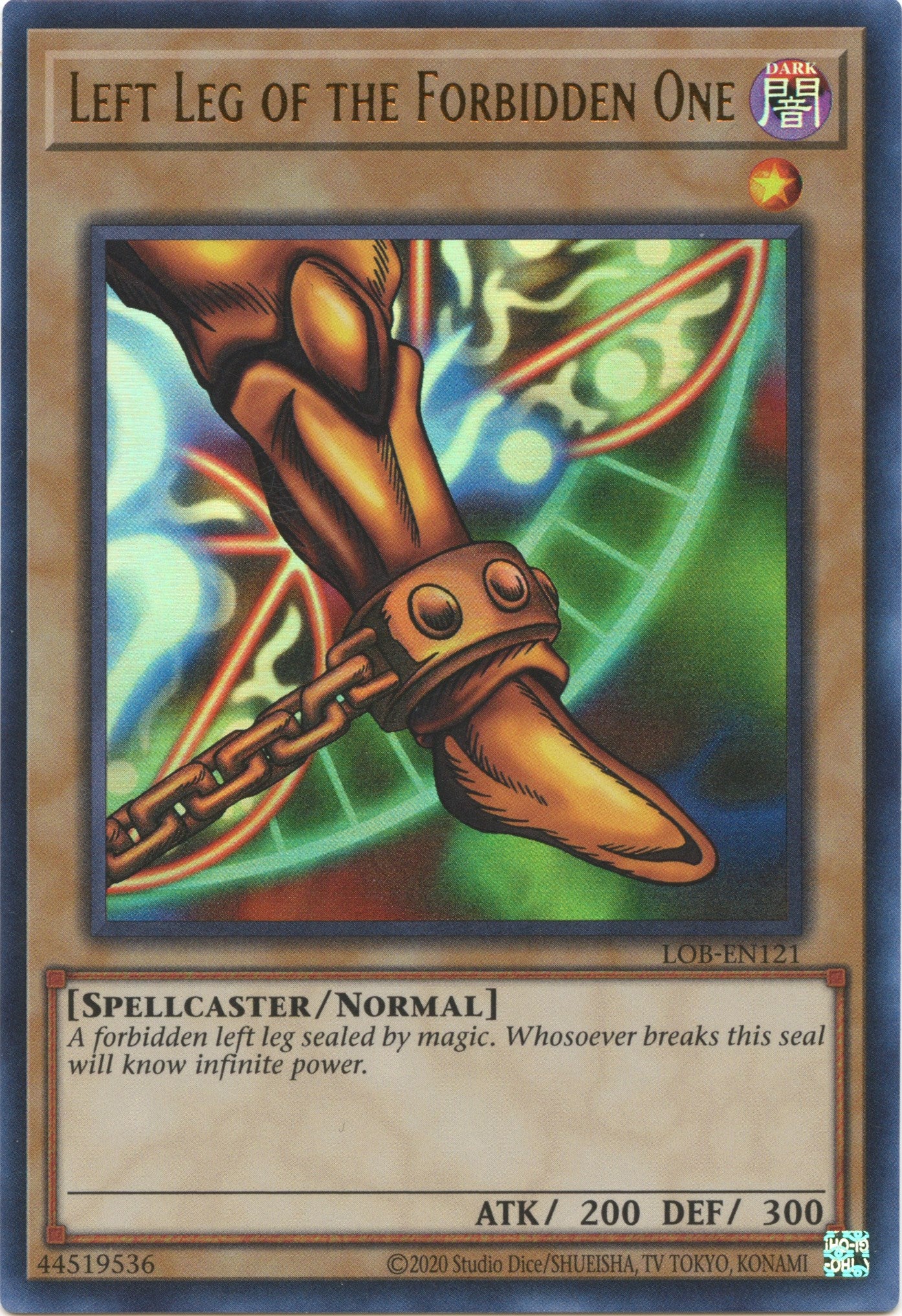 Left Leg of the Forbidden One (25th Anniversary) [LOB-EN121] Ultra Rare | North Game Den