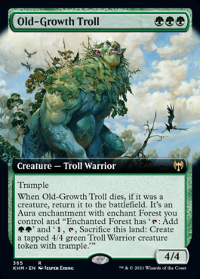 Old-Growth Troll (Extended Art) [Kaldheim] | North Game Den