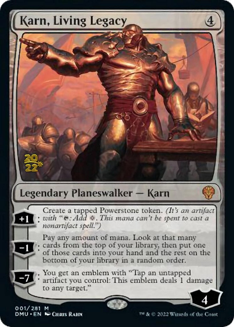 Karn, Living Legacy [Dominaria United Prerelease Promos] | North Game Den