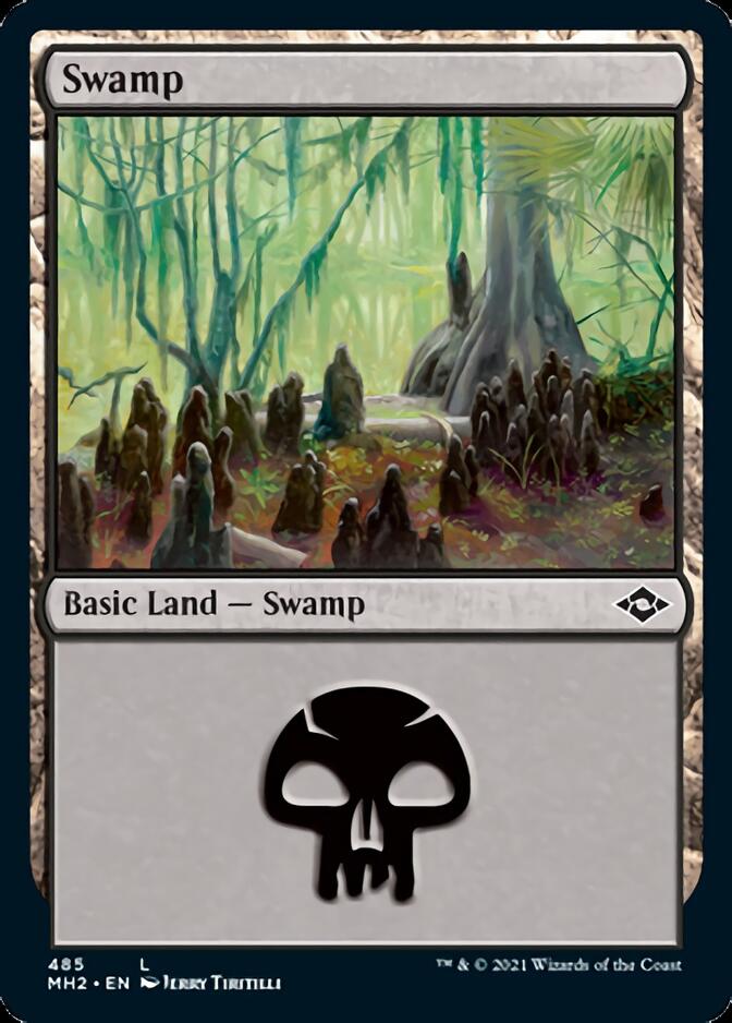 Swamp (485) (Foil Etched) [Modern Horizons 2] | North Game Den