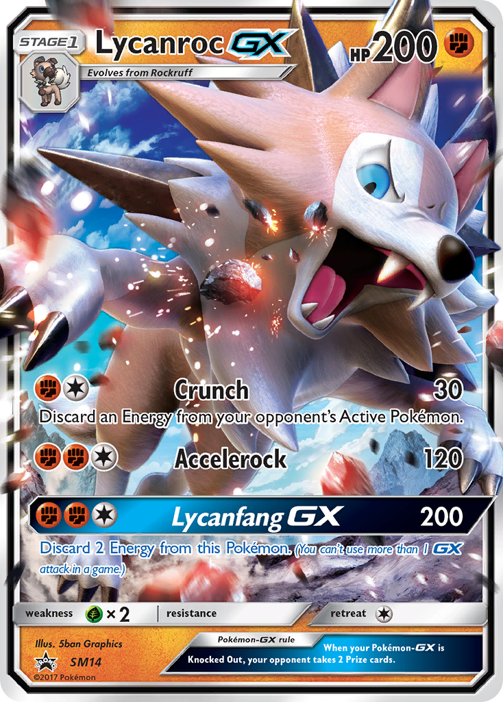 Lycanroc GX (SM14) [Sun & Moon: Black Star Promos] | North Game Den