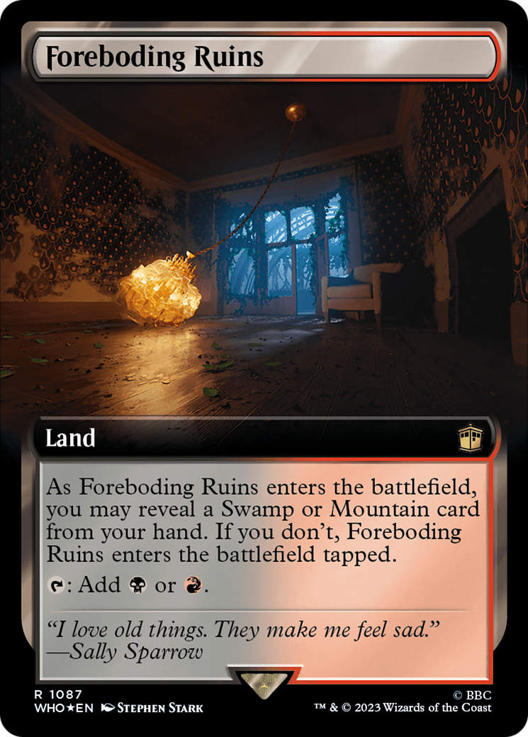 Foreboding Ruins (Extended Art) (Surge Foil) [Doctor Who] | North Game Den