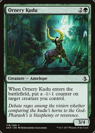 Ornery Kudu [Amonkhet] | North Game Den