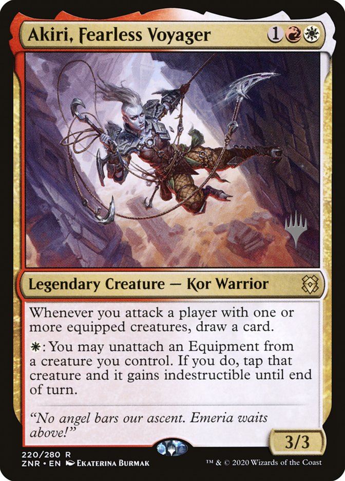 Akiri, Fearless Voyager (Promo Pack) [Zendikar Rising Promos] | North Game Den