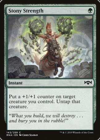 Stony Strength [Ravnica Allegiance] | North Game Den