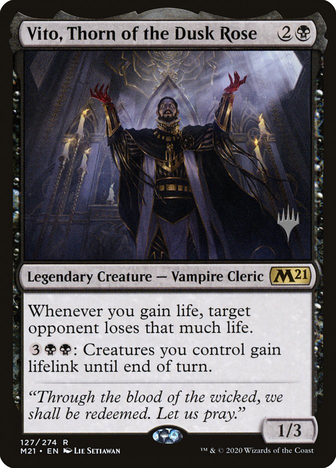 Vito, Thorn of the Dusk Rose (Promo Pack) [Core Set 2021 Promos] | North Game Den