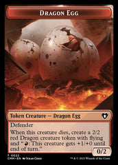 Treasure // Dragon Egg Double-Sided Token [Commander Masters Tokens] | North Game Den