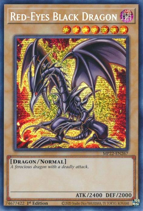 Red-Eyes Black Dragon [MP22-EN267] Prismatic Secret Rare | North Game Den