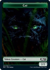 Cat (011) // Zombie Double-sided Token [Core Set 2021 Tokens] | North Game Den