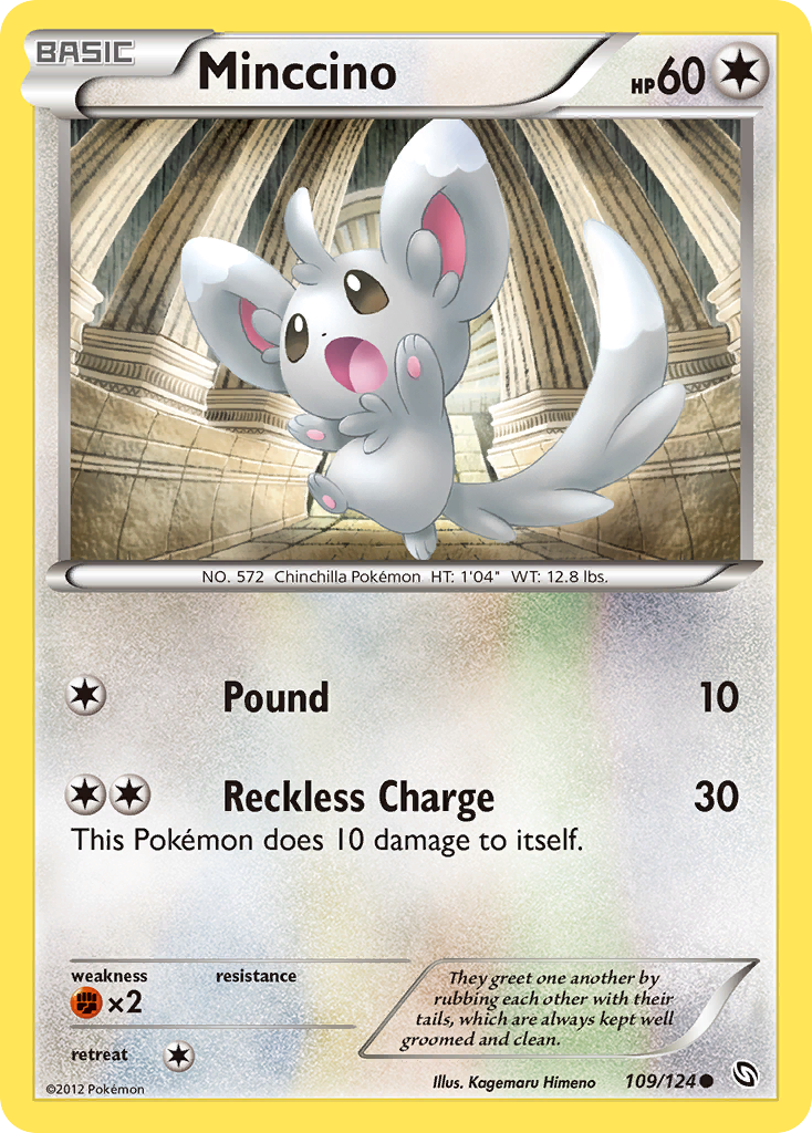 Minccino (109/124) [Black & White: Dragons Exalted] | North Game Den