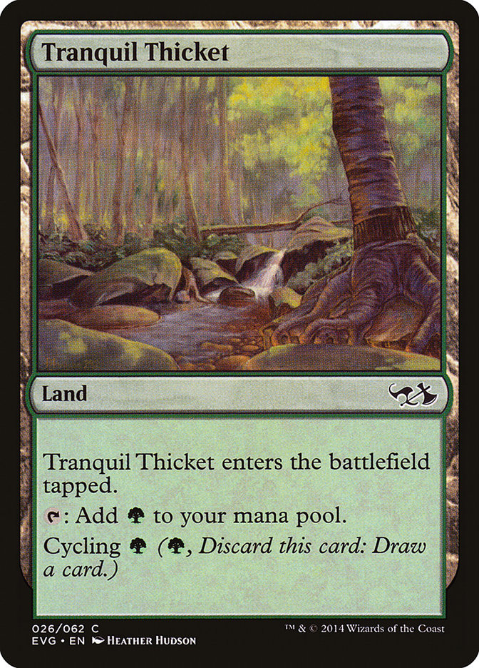 Tranquil Thicket (Elves vs. Goblins) [Duel Decks Anthology] | North Game Den