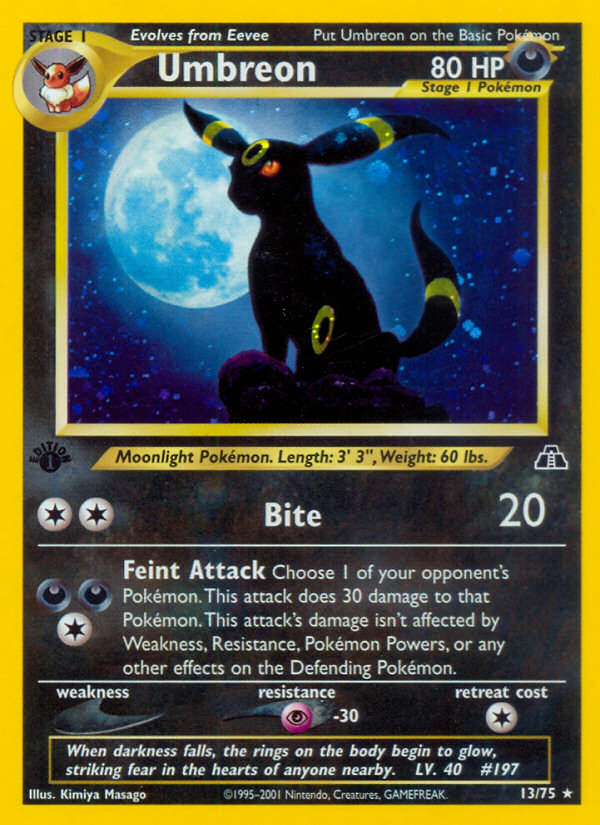 Umbreon (13/75) [Neo Discovery 1st Edition] | North Game Den